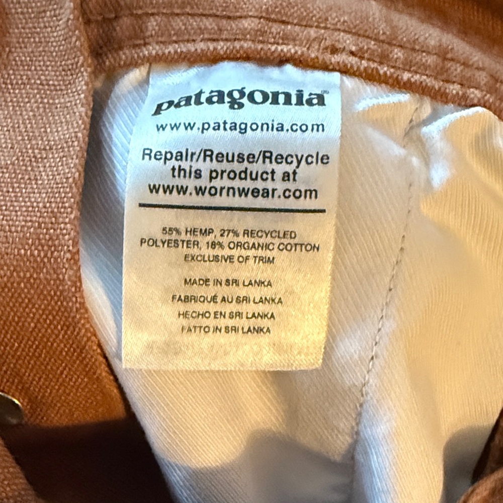 Patagonia Women's hemp/recycled polyester/organic cotton overalls, M - Picture 4 of 5